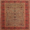 thumbnail image 1 of Ahgly Company Machine Washable Indoor Square Traditional Tomato Red Area Rugs, 3' Square, 1 of 7