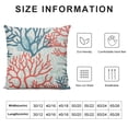 thumbnail image 5 of GOSMITH  Outdoor Throw Pillow Cover Red Pink and Mint Corals Tropical Reef Nautical Decorative Pillows Farmhouse Cushion Cases Home Decor for Couch, 5 of 5