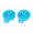 Blue, variant on Silicone Collapsible Space-Saving Funnel, Blue - 2pcs