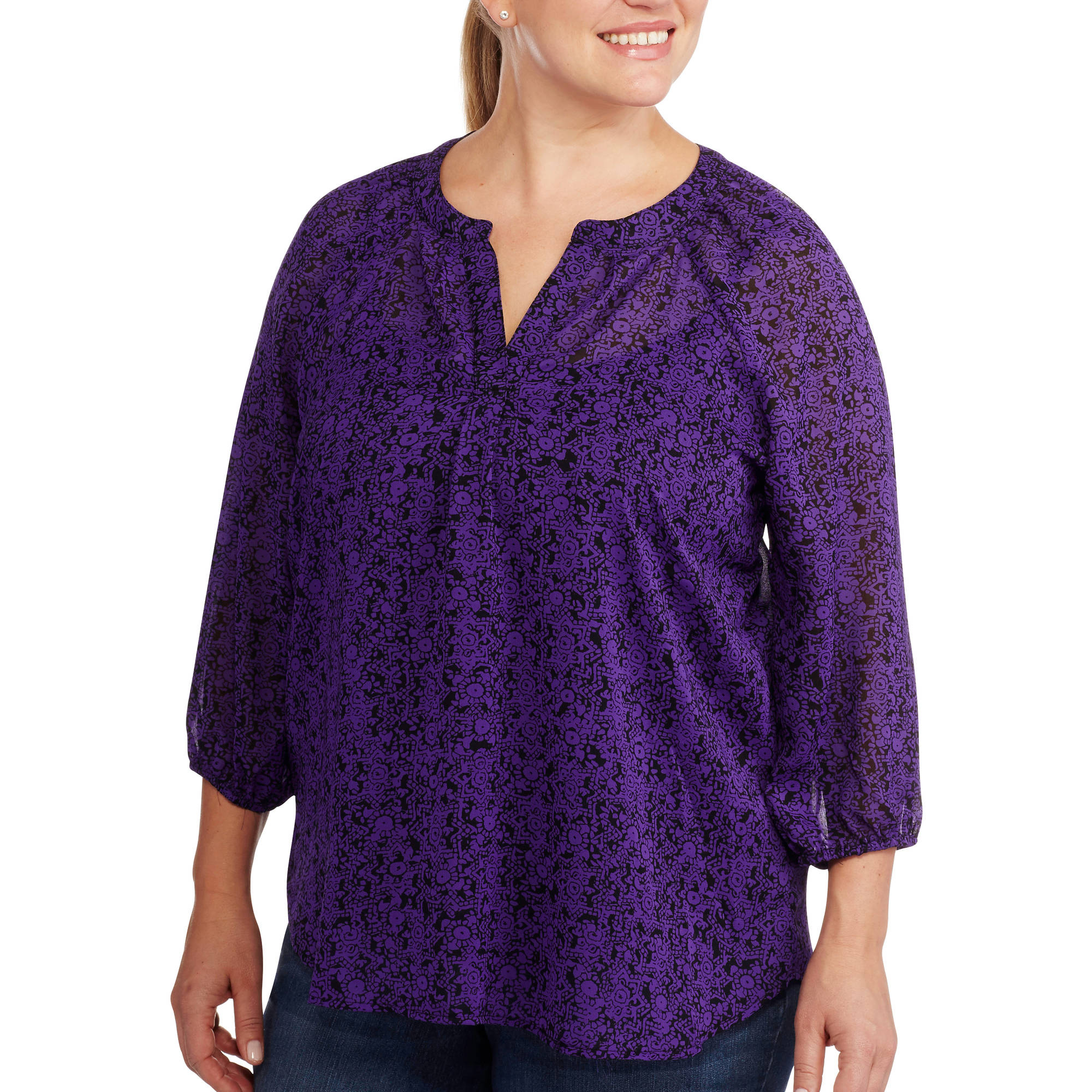 purple blouses for women at walmart store