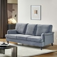 thumbnail image 6 of Miekor Furniture 3 Seater Sofa Velvet Couches for Living Room, Sofas for Living Room Furniture Sets Chesterfield Sofa Loveseat Couch Chair for Living Room, Office (Grey) W4US3559, 6 of 9