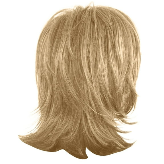 〖SUCS〗Women's Fashion Wig Gold Synthetic Hairshort Wigs hair Wave Wig