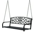 thumbnail image 1 of Outsunny 50'L Steel Porch Swing with Chain, Antique Style Black, 1 of 10