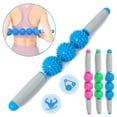 thumbnail image 1 of YOPTOP Fascia Muscle Roller - Cellulite Massager - Fascia Roller for Cellulite and Sore Muscles - Neck, Leg, Back, Body Roller Deep Tissue Massage Stick Tools - 3 Balls Size Version,Blue, 1 of 6