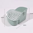 thumbnail image 5 of Rabbit Litter Box Bunny Toilet Triangle Potty Trainer Corner Large Bedding Box Pet Pan for Rabbits Chinchillas Ferrets Guinea Pigs Galesaurs, 5 of 7