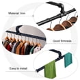 thumbnail image 3 of unbranded  Iron Hanger Rack Industrial Pipe Towel Bar Mounted Clothes Hanging Racks Black, 3 of 7