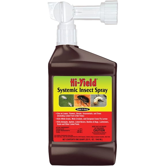 Hi-Yield Systemic Insect Spray 30206 RTS - Outdoor Insecticide - 32 oz