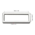 thumbnail image 2 of Unique Bargains 39x12.5mm Rectangle Buckles Electroplated Silver Tone 6 Pack, 2 of 7