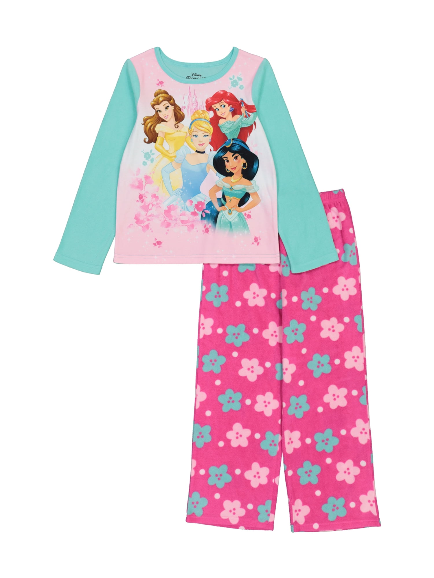 Girls Aladdin Pyjamas Long PJs Nightwear Pyjama Set Age 18 Months Up To 5 Years 