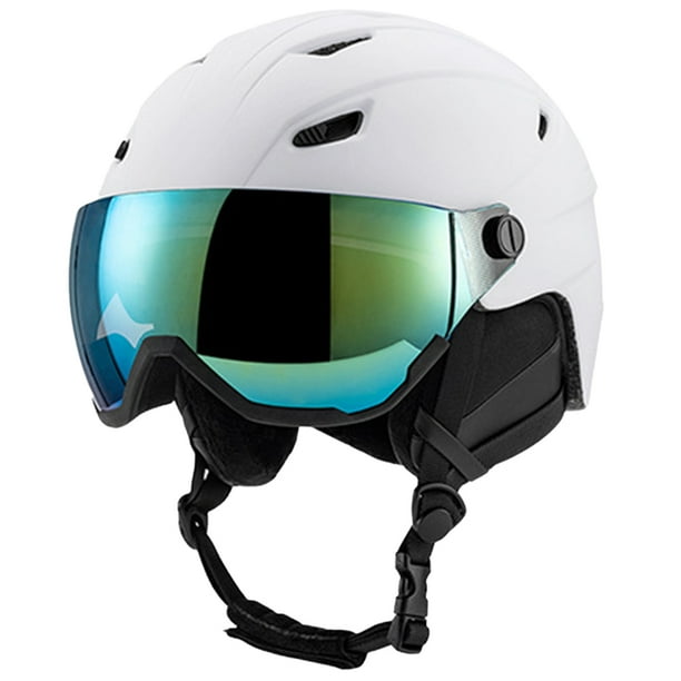 Bsvklp Cascos para Nieve Protector Esquí Ajustable para Hombres Y Mujeres (blanco L)