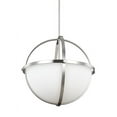 thumbnail image 2 of Sea Gull Lighting 6624603-962 Alturas 3-Light Pendant in Brushed Nickel, 2 of 2