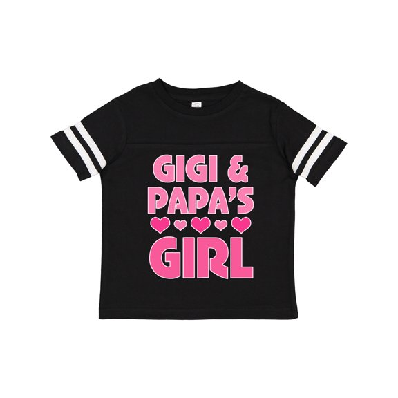 Inktastic Gigi and Papa Girl Cute Granddaughter Girls Toddler T-Shirt