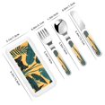 thumbnail image 2 of Gaeub Cat Hiding In Potted Plants Print 3-Piece Children Knife Spoon Fork Set,Stainless Steel Child Flatware Set,Kids Utensils Set with Case for Lunch Box (Fork Spoon Knife Combo), 2 of 8