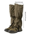thumbnail image 6 of Skymirror 1 Pair Outdoor Leg Gaiter Adjustable Waterproof Men Women Hiking Climbing Snow Skiing Hunting Snake Guard Snow Boot Shoe Gaiter Leg Protector Cover, 6 of 8