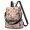 Thanksgiving Roast Turkey Pie Pattern, variant on Thanksgiving Pumpkin Leaf Stripe Pattern Fashion Backpack, Convertible Shoulder Bag with Side Bottle Pockets & Convertible Strap, Water Repellent Polyester Gifts for Women Casual Use