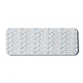thumbnail image 1 of Floral Computer Mouse Pad, Cosmos Flowers Blue Grey Tones Simplistic and Continuous Composition, Rectangle Non-Slip Rubber Mousepad Large, 31" x 12" Gaming Size, Off White and Sea Blue, by Ambesonne, 1 of 2