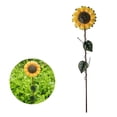 thumbnail image 3 of Estacas De Girasol Girasol Amarillo Decoración Al Aire Libre Simulación Jardín Girasol Hierro Flor Césped Estatua Escultura Para Jardín Patio Césped Patio Eigraketly HA013188-00, 3 of 7
