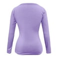 thumbnail image 6 of Summer Tops for Women Short Sleeve Athletic Tops Workout Shirts Women Woman Long Sleeved Shirts Causal Loose Football Shirt Short Sleeve Casual Casual Purple M, 6 of 6
