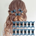 thumbnail image 1 of WIFKLSIIPG 12 Pack Women'S Hair Clip Clips Glitter Teeth Clips Rhinestone Hair Clips Metal Clips Flower Hair Accessories Butterfly Rhinestone Mini Smal Clips, 1 of 7
