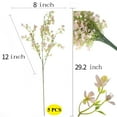 thumbnail image 6 of Forget-Me-Not Tall Artificial Flowers, Real-Touch Plastic Bouquet, 29” Long Stems Bulk - 5pcs (Purple), 6 of 11