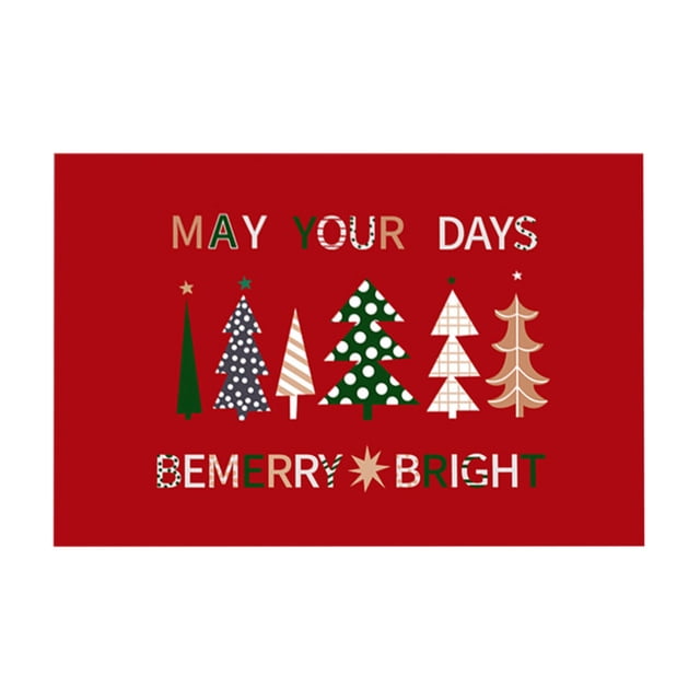 Christmas Insulated Placemats for Western Dining Festive Kitchen and Restaurant Table Protectors with HeatResistant and Durable PVC Material