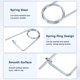 thumbnail image 2 of Uxcell 4-Pack Pin de Seguridad de Chaveta en Forma de Broche, Pines de Acero de Resorte M5x59mm, Sujetadores de Broche de Bloqueo Rápido, Clips Retenedores Pesados, 2 of 7