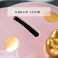 thumbnail image 4 of MKLZ Piggy Bank for Girls, Small Pink Ceramic Children Money Coin Saving Bank, 4 of 6