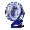 thumbnail image 2 of Mini ventilador con clip para interior y exterior 720 Escritorio portátil Ajustable USB Viaje 5 velocidades Multifunción Viento fuerte Ventilador de azul, 2 of 8