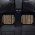 thumbnail image 2 of Stripe Car Foot Mats Universal Car Foot Mats Carpet 4 Pieces Dirty Resistant Front And Rear Mats Set Car Accessories, 2 of 5