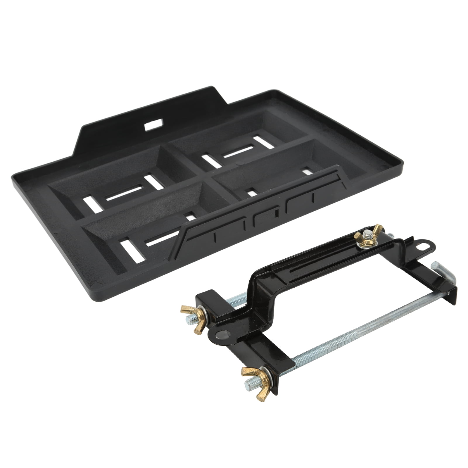 EOTVIA Battery Hold Down Tray,Car Battery Hold Down Tray Bracket Set