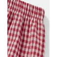thumbnail image 5 of Women's Lounge Shorts Cute Soft Elastic Low Waist Plaid Print Button Front Pajama Bottoms Boxer Shorts Sleepwear, 5 of 6