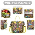 thumbnail image 2 of Pioneer Flower Floral Print Pattern Womens Lunch Box for Work,Insulated Large Lunch Bag for Tween and Teen,Loncheras Para Mujer,Leakproof Adult Lunch Bag for Work,Beach,Travel,Picnic,Camping, 2 of 7