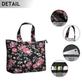 thumbnail image 2 of Flower Women's Large Weekend Travel Bag Moving Canvas Handbag Thick Double Layer Beach Weekend Travel Unisex Hospital Maternity Delivery with Toiletry Waterproof, 2 of 5