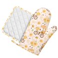 thumbnail image 2 of Kll Cute Bee Gnome Oven Gloves And Pot Holders Grill Gloves - Oven Gloves And Pot Holders, Non-Slip Cooking Gloves With Recycled Pads, 2 of 9