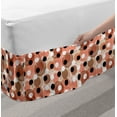 thumbnail image 2 of Abstract Bed Skirt, Hand Drawn Pastel Toned Grunge Illustration of Circles and Dots Geometric Design, Elastic Bedskirt Dust Ruffle Wrap Around for Bedding Decor, 4 Sizes, Multicolor, by Ambesonne, 2 of 2