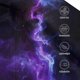 thumbnail image 3 of Balery Purple And Blue Nebula Gorra de béisbol de tamaño ajustable para correr, entrenar y actividades al aire libre. Gorra de papá para todas las estaciones., 3 of 6