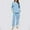 a19003_Light Blue, variant on Vetsdori Womens Fleece Pajamas Sets Nightwear Loungewear , Thick Thermal Warm Pockets Sleepwear 2 Pieces Home Pajamas for Women PJS
