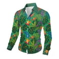 thumbnail image 4 of PNTUTB Men's Hawaiian Fashion Printed Vacation Blouses Collared Long Sleeve Button Down Casual Comfortable Shirts, 4 of 6
