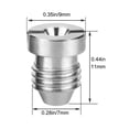 thumbnail image 2 of Boquilla con orificio de espuma 1 puntas para máquina Guía de acero inoxidable (00 mm) Plata, 2 of 5