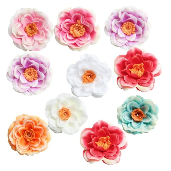 Flores de melocotón artificiales Sunnimix 10 piezas 5cm para decoración de bodas
