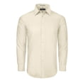 thumbnail image 2 of Men's Basilio Convertible Cuff Solid Dress Shirt - Many Colors Available, 2 of 2
