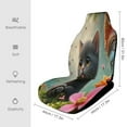 thumbnail image 2 of Cute Kitten in Fantasy Garden Car Seat Covers Car Accessories Pack of 2 Universal Front Seat Protective Cover, 2 of 6