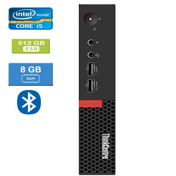 Refurbished: LENOVO M710 TINY Intel Core I5-6500T 2.50 GHz, 8GB, 512GB SSD, Win 10 Pro