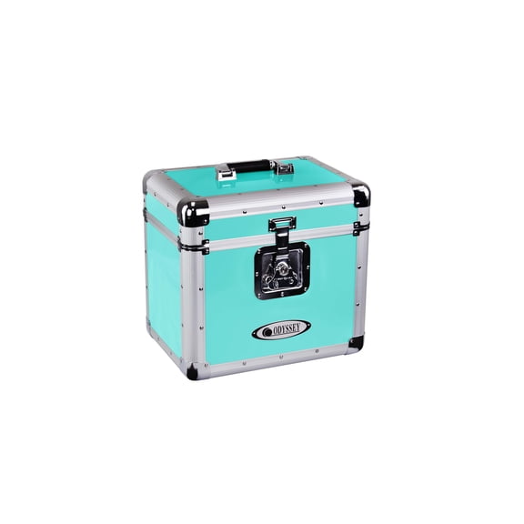 Odyssey Vintage Series Teal 12" Vinyl Records or LP Case, Holds 70 PCS