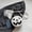 White, variant on Women Halloween Pumpkin Crossbody Bag Round PU Leather Adjustable Strap Satchel Bag Funny Purse Creative Devil Shoulder Bag
