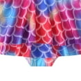thumbnail image 6 of HWJAD Little Girl Rash Guard Long Sleeve Swimwear Mermaid One Piece Swimsuit with Skirt Bathing Suit 1-6 Years, 6 of 9