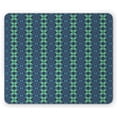 thumbnail image 1 of Blue and Green Mouse Pad, Symmetric Geometric Vertical Borders with Zig Zag Stripes, Rectangle Non-Slip Rubber Mousepad, Pale Green Dark Blue, by Ambesonne, 1 of 2