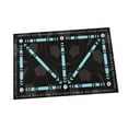 thumbnail image 2 of koolsoo Football Training Mat for All Levels Anti Slip Agility Footstep Training Mat Blue, 2 of 9