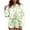 Green, variant on RMGVDSD New Fashionable Women's Home Wear 2 Piece Tie Dye Printed Loose T Shirt Pullover Long Sleeved Shorts Set Casual Beach Vacation Outfit