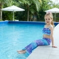 thumbnail image 2 of LYHaoo Girls Swimwear Long Sleeve Rash Guard And Swim Shorts UPF 50 Sun Two Piece Bathing Sizes 7-8 Years, 2 of 6
